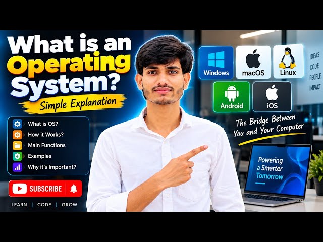 Operating System (OS) Kya Hai? 💻 | Windows, Linux, Android Explained | Computer Basics