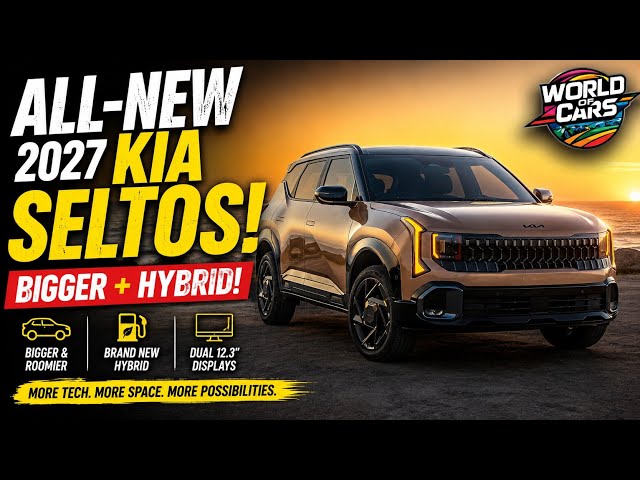 2027 Kia Seltos Revealed! Bigger, Smarter & Now Hybrid | All-New SUV 🚙🔥