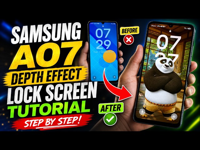 Samsung One UI 8.5 Lock Screen Customization | Good Lock LockStar Depth Effect #trending #viral