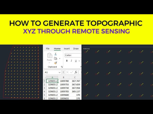 How to generate topographic XYZ through remote sensing-Spot height