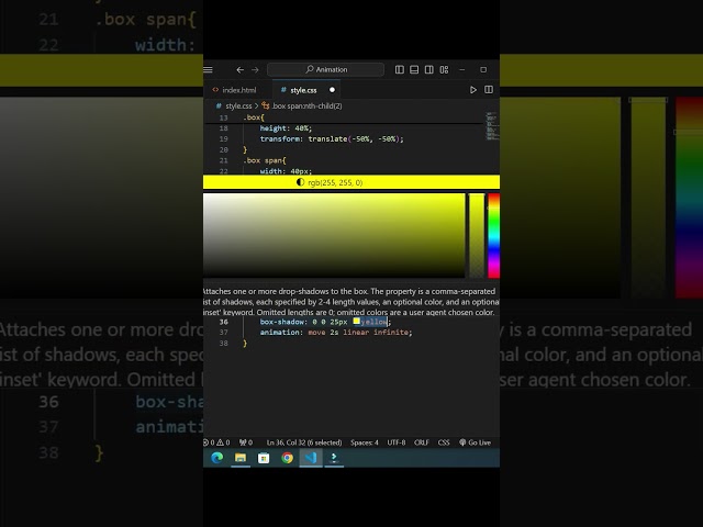 CSS Animation Effect | HTML CSS #animation #html