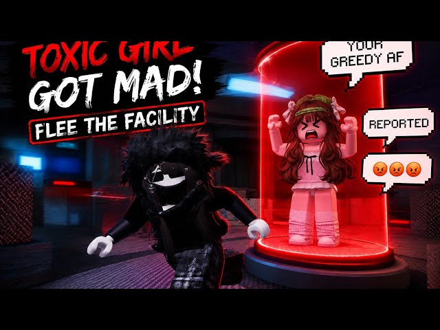 I played as a NINJA in Roblox FLEE THE FACILITY (Someone got mad)