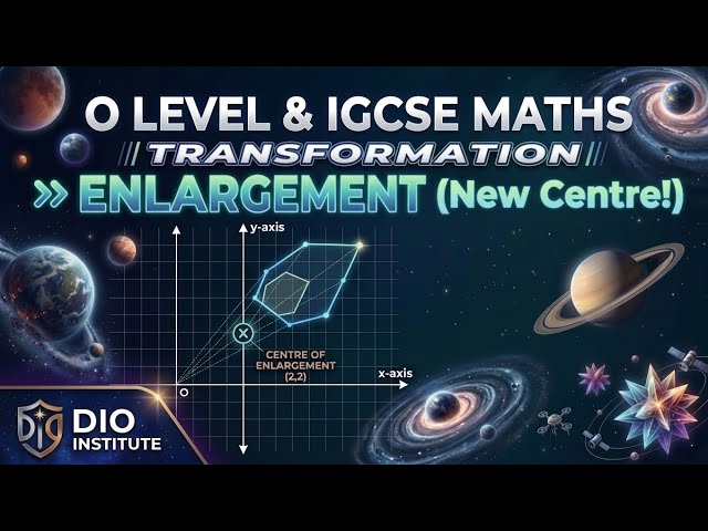 Enlargement with DIFFERENT centre of enlargement | Transformation | O levels and IGCSE Maths