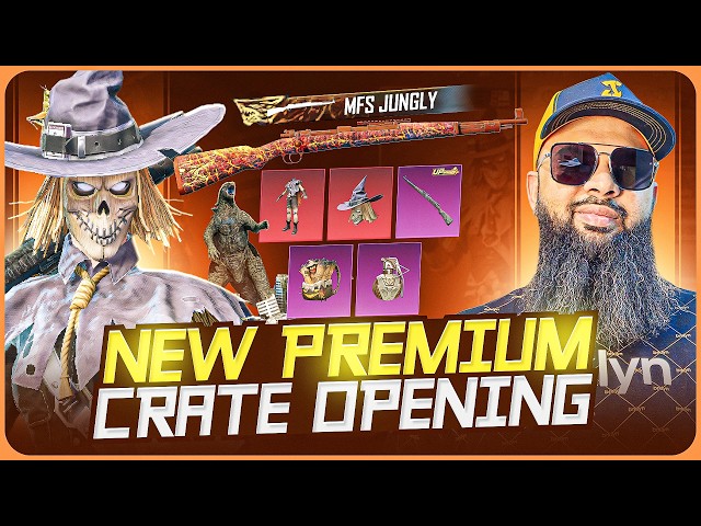 10,000UC 🔥 Premium Crate Haunting Scarecrow Set & Terror Fang Kar98 🎃 PUBG Mobile Crate Opening