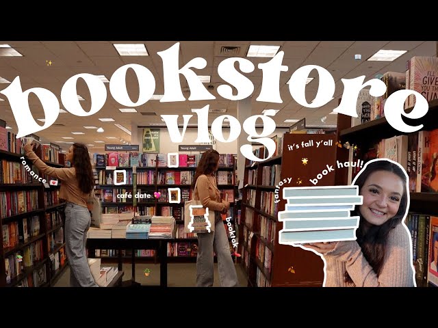 bookstore vlog 🕰🕊book shopping date at barnes & noble + huge book haul! (booktok, romance, fantasy)