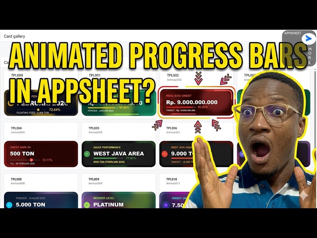 This AppSheet UI Trick is INSANE! 🤯 (Animated Progress Bars)