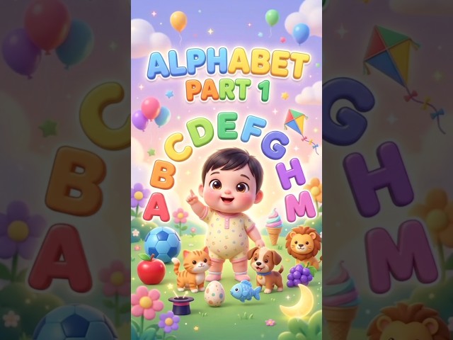 ALPHABET - Part 1 [A - M] #shorts #kids