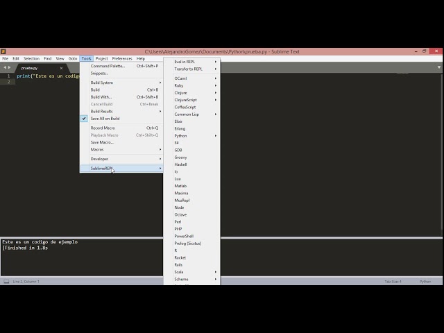 Configurar Sublime Text Para Python (Editor)