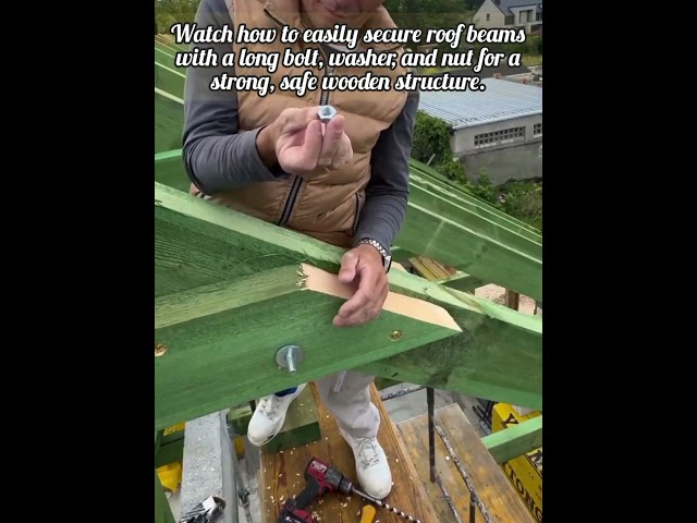 Watch This Easy Way To Bolt Roof Timbers