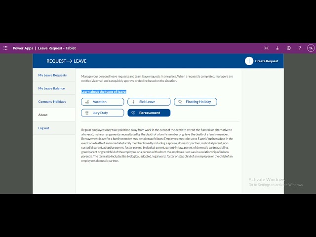 Leave management system power apps. Leave Application Request PowerApps About Leave Screen Part - 7