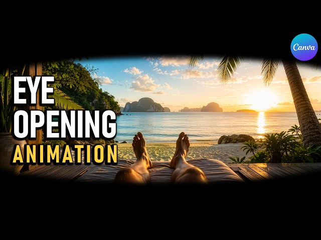 How to create Eye Opening Animation in Canva