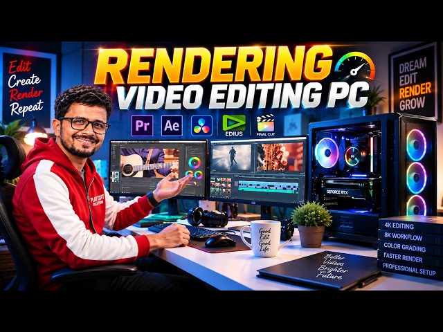 Rendering Speed देखकर चौंक जाओगे! 😱 | Ultimate Video Editing PC 2026 | Powerful PC Build