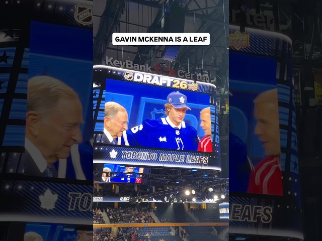 MCKENNA GOES 1ST OVERALL #hockey #nhl #torontomapleleafs