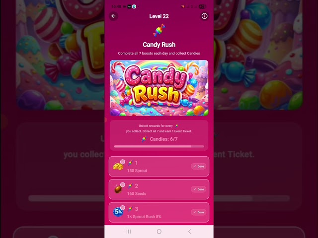How to Collect Candy Rush Rewards | Sprout Network Mining