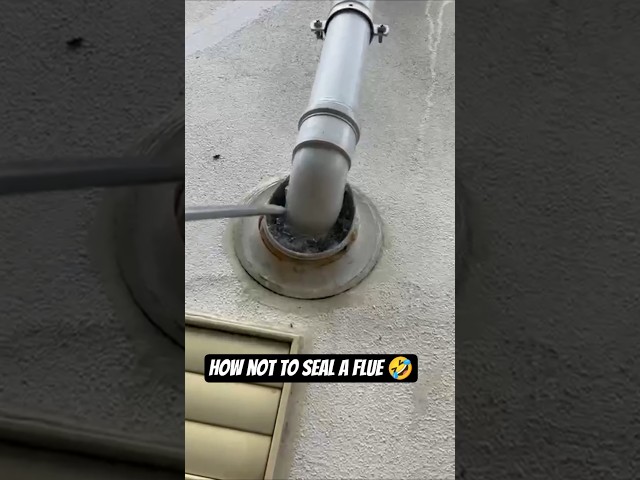 He took 'seal the flue' literally... 💀