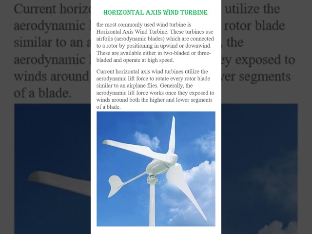 Horizontal Axis Wind Turbine #windturbine