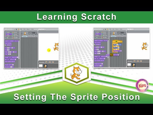 Learn Scratch: Setting The Sprite Position