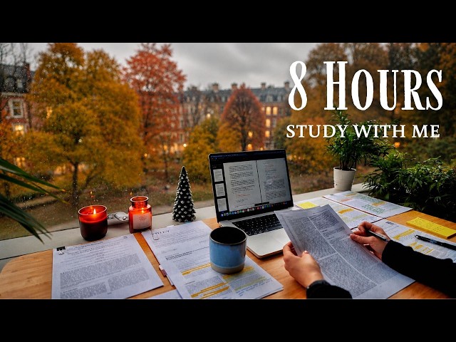 12+ HOUR STUDY WITH ME on A RAINY DAY 🎓  Scottish Highlands | Pomodoro | Deep Work Mode | No Music