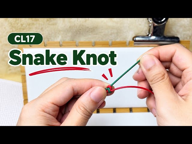 How to Tie a Snake Knot | Easy Cord Knot Tutorial for Beginners | CL17