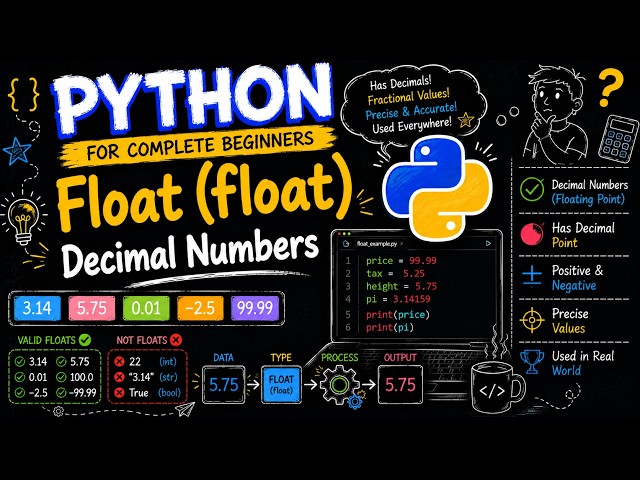 14. Python Floats Explained | What Are Floating-Point Numbers? | Python for Beginners