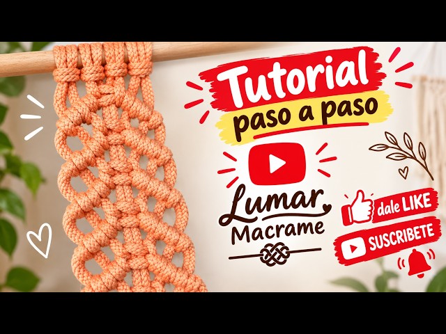 Tutorial Nudo Macramé #macrame #macrametutorial #macramepattern #diytutorial