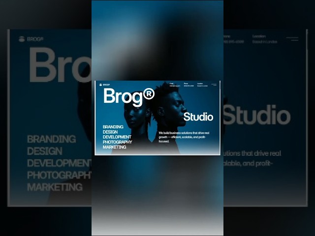 Modern Bold Agency Portfolio Website UI Design | Animated Web Experience 🚀