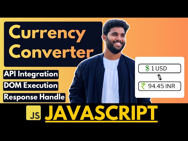 JavaScript Currency Converter Project 🚀 | API Integration + DOM | Telugu