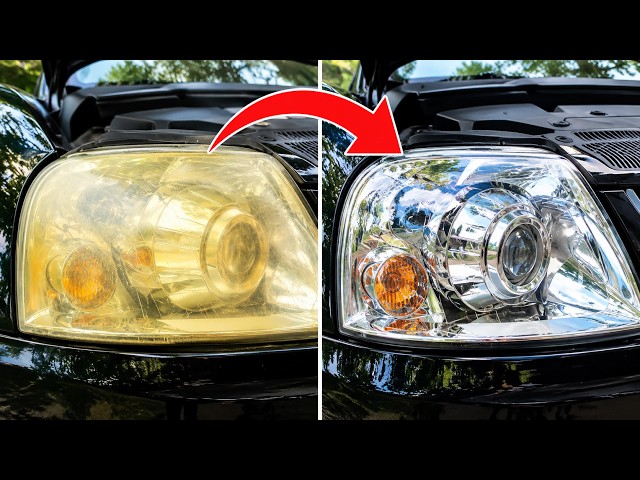 Headlight restoration shown in 5 minutes