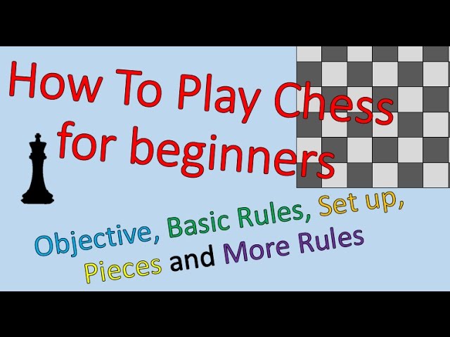 Learn to Play Chess in about 15 minutes!