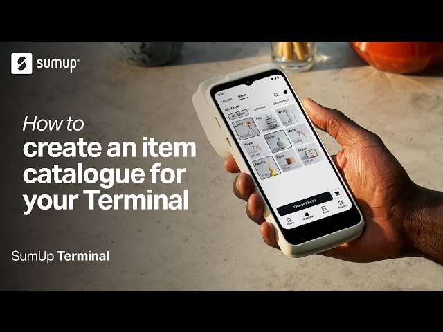 How to create an item catalogue for your Terminal
