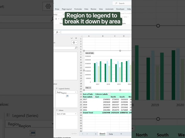 How to create an interactive Pivot Chart in Excel. 📊
