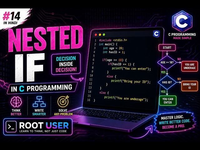 Nested if in C | if ke Andar if Kaise Use Kare? | C Programming for Beginners