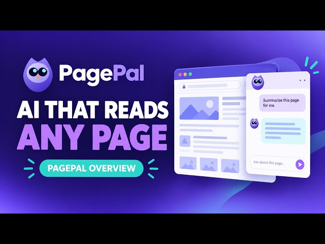 PagePal Overview – chat with AI on any webpage, no tab-switching