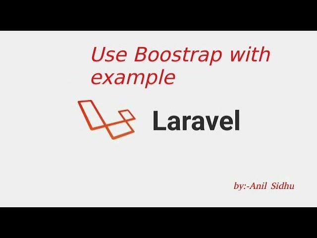 Laravel 5.8 tutorial - use Bootstrap