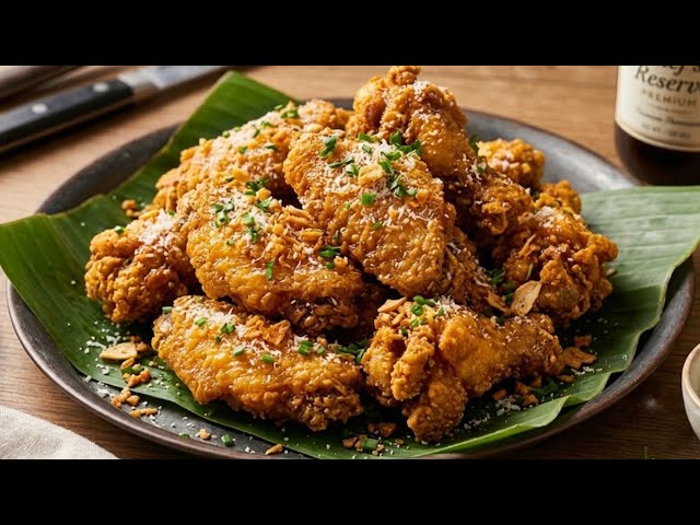 These Super Crispy Garlic Parmesan Wings Disappeared In 5 Minutes!