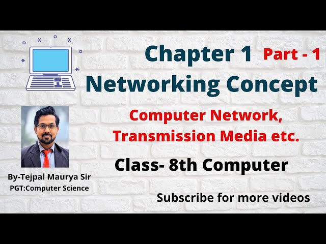 Class 8 Computer | Chapter 1 Networking Concepts | Part 1 | Computer Network