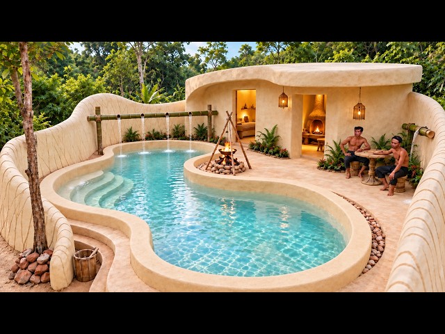 I Built a Dream Luxury Villa With Private Pools in the Jungle Real Life