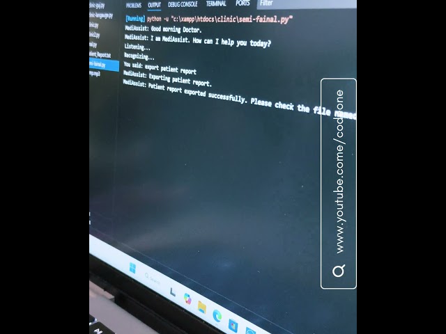 🤖 AI Exports Patient Data in 1 Click! | MediAssist Hospital Demo | #shorts