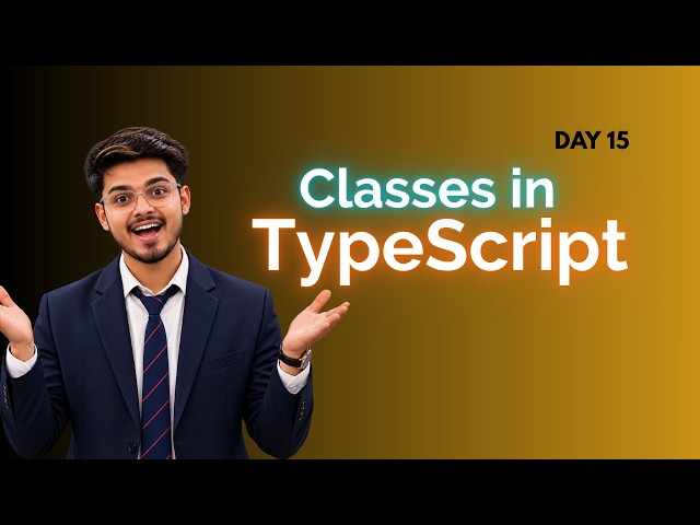 Classes in TypeScript #day15 | TypeScript for Beginners | Easy to understand | Use AI to Learn #ai