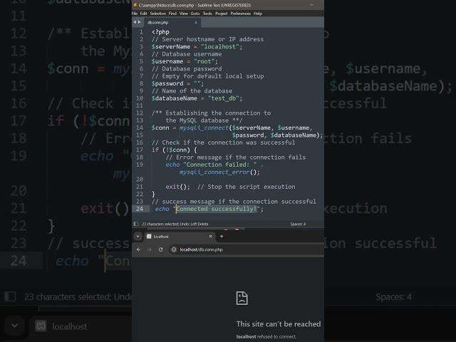 How to Connect PHP to MySQL Database | Simple Tutoria  #phpdeveloper #php #coding #mysql #database