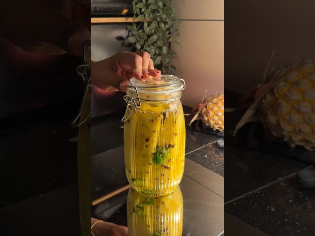 Have you ever tried pickling pineapple like this? 😌 #shorts