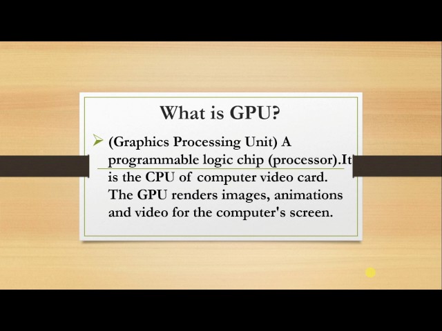 what is gpu
