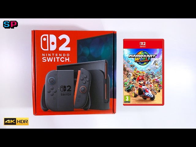 Nintendo Switch 2 Unboxing + Mario Kart World Gameplay (TV Mode, Handheld, and Tabletop Mode)