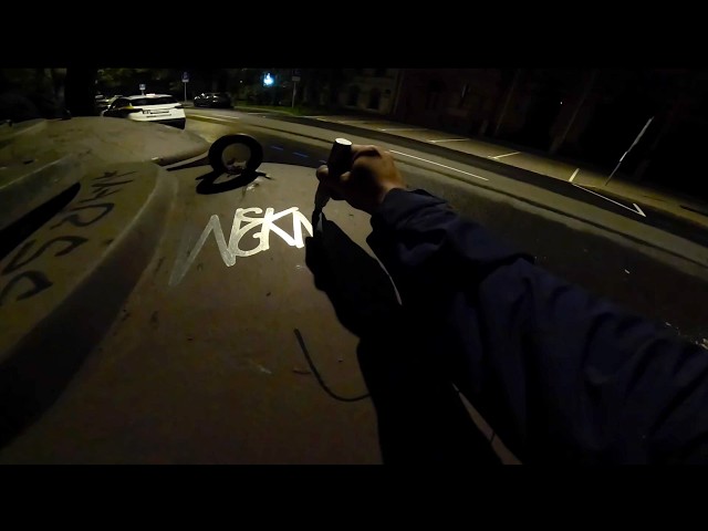 Graffiti patrol. Night bombing