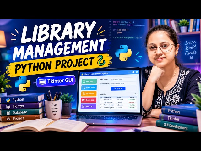 📚 Library Management System in Python | Tkinter GUI Project