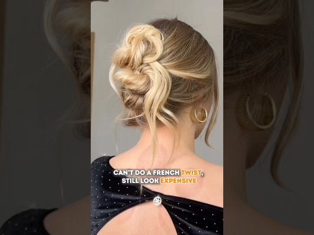 No French twist skills. Expensive look anyway #hairstyle #beautytips #hairtutorial #hairtok