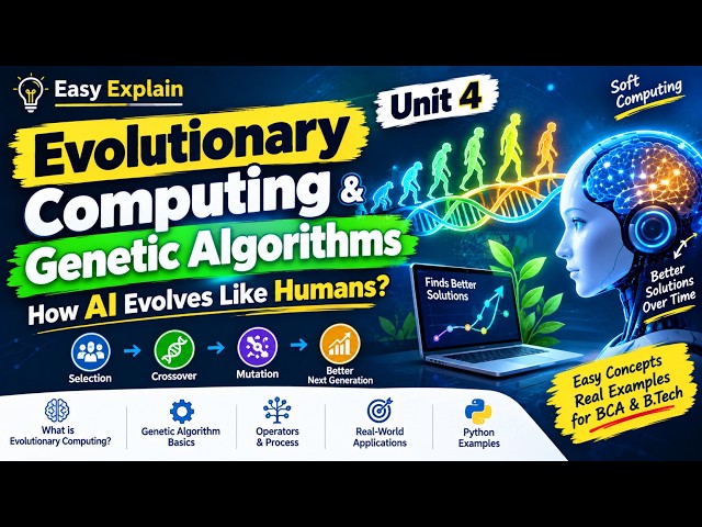 Can AI Evolve Like Humans? 🧬 | Genetic Algorithms & Evolutionary Computing | Unit 4