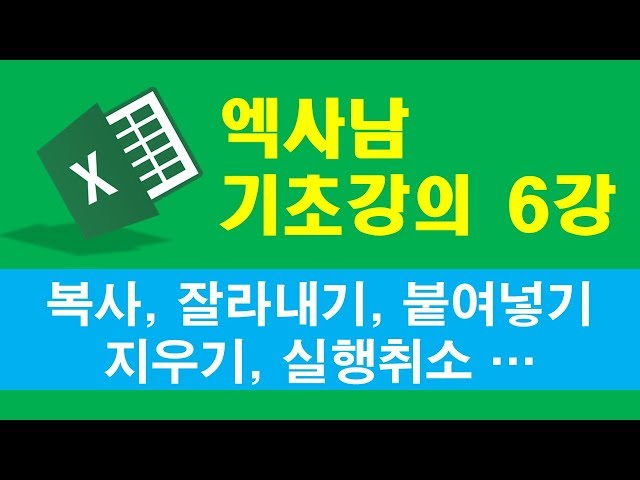 ExaNam Excel Beginner Lesson 6 - Copy and Move