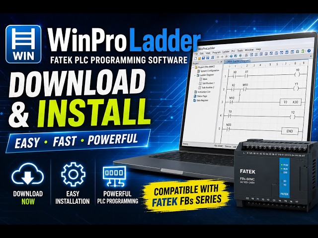 WinProLadder Download & Installation Guide | FATEK PLC Programming Software (Step-by-Step)