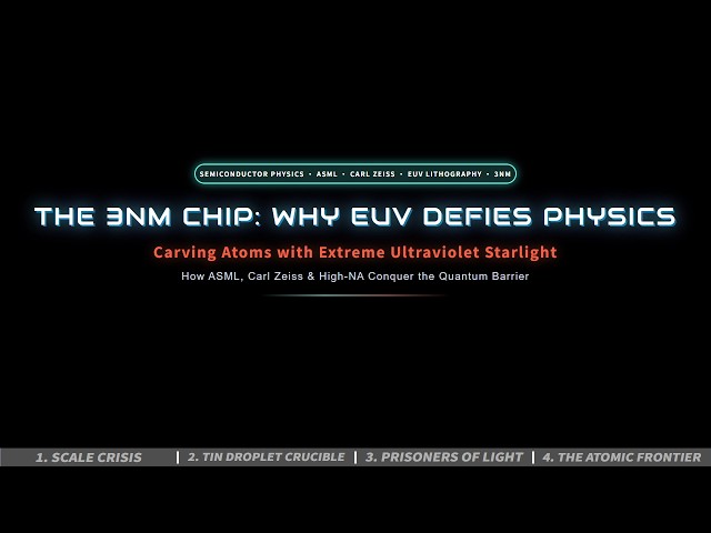 The 3nm Chip: Why EUV Lithography Defies the Laws of Physics